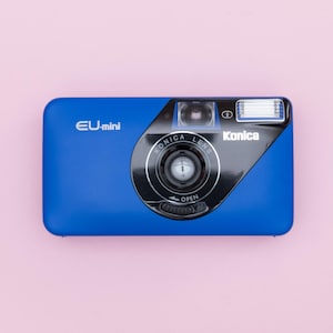 Konica EU-mini Compact 35mm Point and Shoot Film Camera Blue