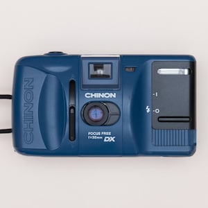 Chinon Auto GL BLUE Compact 35mm Film Camera Point and Shoot