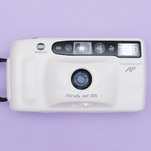 Minolta Riva AF35 White Compact 35mm Film Camera