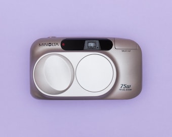 Minolta Riva Zoom 75w Kompakte 35 mm Point and Shoot Film Kamera