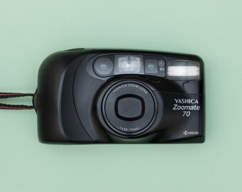 Kyocera Yashica Zoomate 70 Z Film Camera Gift Set - Gold 38 - 70mm