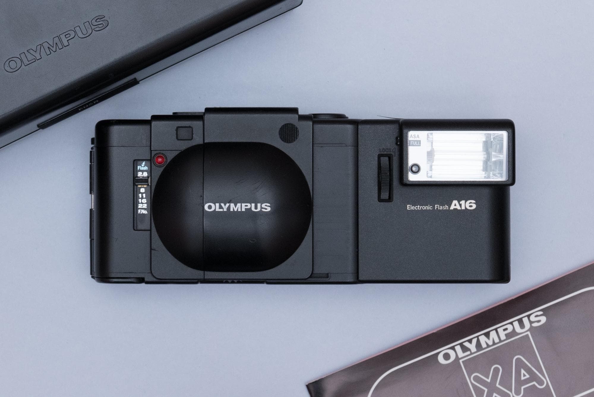 【美品】OLYMPUS XA / A16フラッシュ オリンパス OLYMPUS XA + A16 Olympus XA with flash A16 35mm