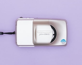 Olympus µ[mju:] Mju Stylus Zoom 105 Compact 35mm Point and Shoot Film Camera Champagne