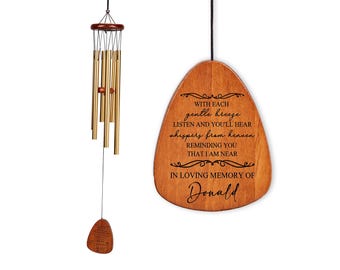 Personalized Listen to the Wind Memorial Chime | Personalized Memorial Wind Chime | In Memory of Wind Chime | Personalized Wind Chime