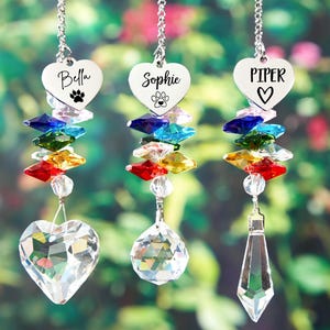 Rainbow Bridge Pet Personalized,Sun Catcher,Personalized Dog Memorial Gift,Dog/Cat/Pet Remembrance,Rainbow Bridge Gifts,Pet Memorial Gift