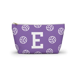 Personalized Player Gift Volleyball Pouch Monogram Sports Case Custom Name Team Present Coach Gift Athlete Storage Bag Club Volleyball Gift