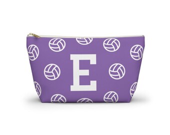 Personalized Volleyball Pouch: Monogrammed Sports Gift