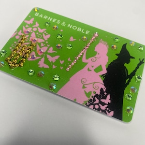 WICKED Magnet Geschenkkarte (nicht geladen) LIMITED EDITION, Strasssteine, bedazzled Magnet, Geschenkkarte, wicked style Barnes & Noble Geschenkkartenmagnet