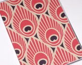 Passport Cover - Pink Peacock Feathers