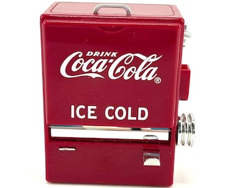 Vintage 1995 Coca Cola Toothpick Dispenser Holder Red Cooler Coke Collectible