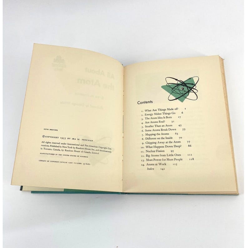 1955 All About The Atom Ira Freeman An All About Books #10 Random House image 5