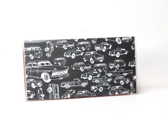 Checkbook Cover - Vintage Rides