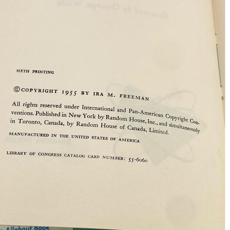 1955 All About The Atom Ira Freeman An All About Books #10 Random House image 6