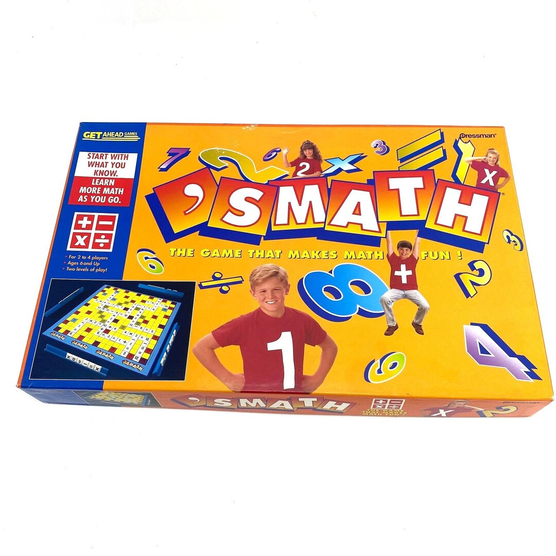 Standard Math Game SMATH Game That Makes Math Fun Educational Board Game Pressman Get ...