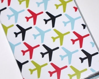 New Passport Holder Wallet Travel Case Vinyl Protector  - Retro Planes