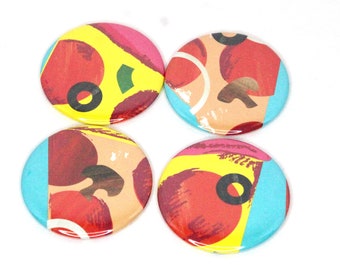 2.25" Set of 4 Magnets- Pizza