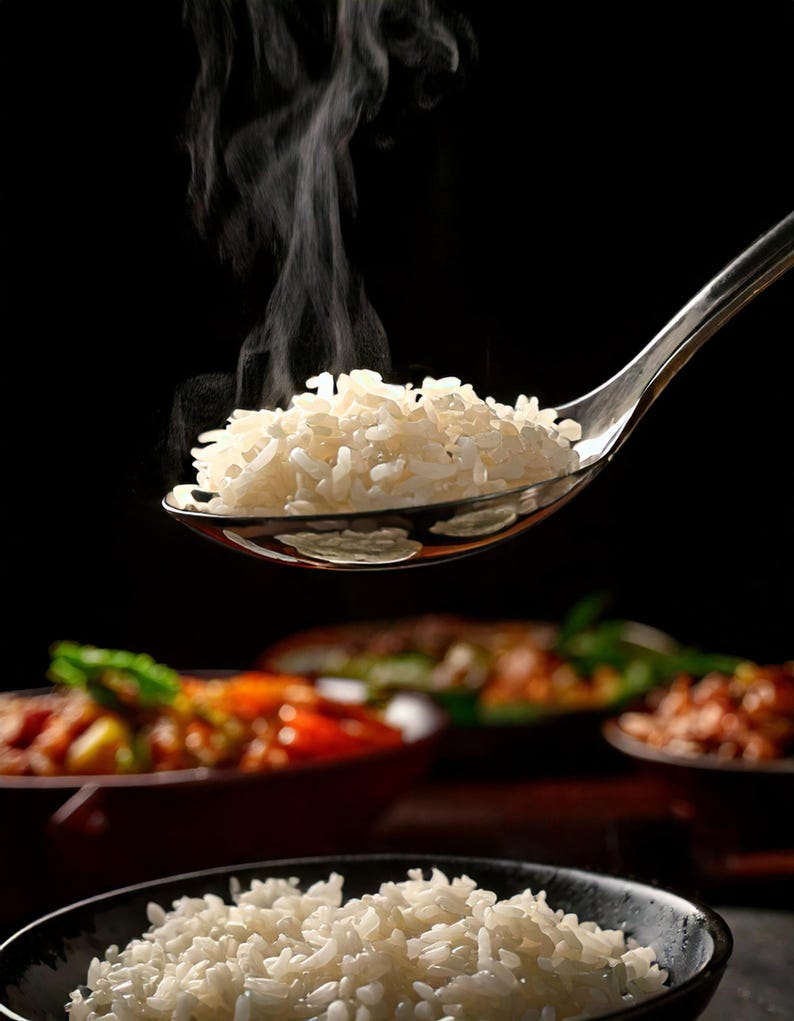 Rice on Spoon Macro Photo, Food Blogger Image (digital Download) - Etsy