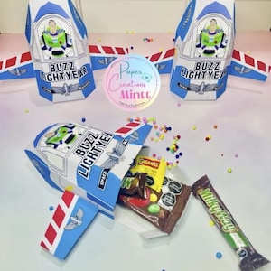 20 Buzz Lightyear Candy Boxes Party Favor Boxes