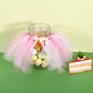 Ledander 12 Pcs Mini Tutu Skirt Wine Bottle Cover Party Decorations, Cute Pink Tulle - View #5
