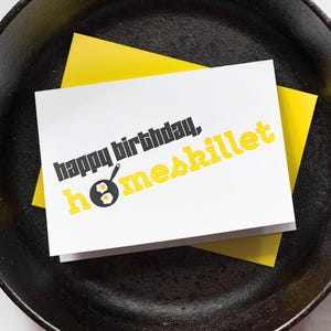 Lustige 90er Jahre Geburtstag Letterpress Karte - GenX Kid - Bday Enger Freund - Homesstillet - Homie - Eier Bratpfanne - Umweltfreundliche Option - 4bar
