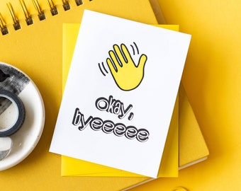 Tarjeta de despedida divertida - Regalo para un compañero de trabajo que se va - Regalo divertido para una mudanza - Regalo de despedida para un amigo - Tarjeta de nuevo trabajo - Regalo de despedida - A2