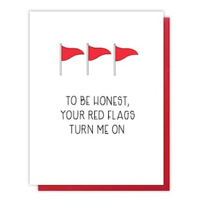 Carte typographique drôle de drapeau rouge - nouvel amour idiot - je t'aime - je t'aime - relation situationnelle - carte de Saint-Valentin tendance A2