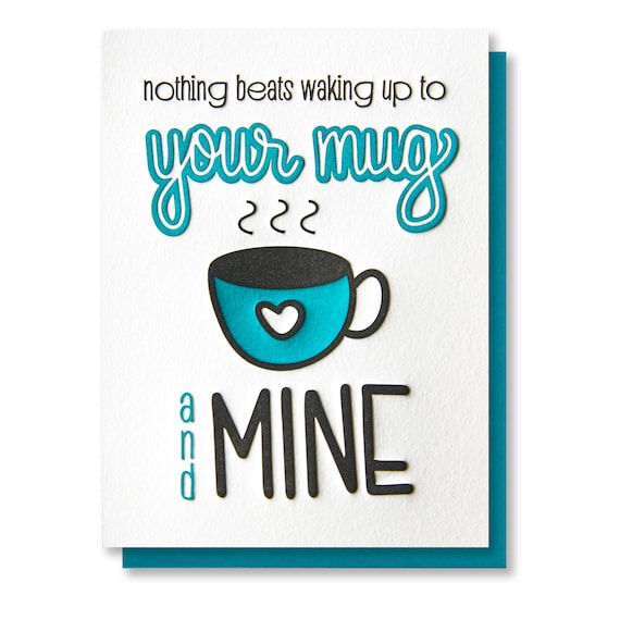 Funny Love Letterpress Card Ramen Love With You Foodie Pun Valentine