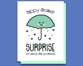Carte typographique nuptiale ou baby shower drôle | Cadeau pour registre de mariage | Saupoudrer pour bébé | Cadeau évident pour Bestie | Carte de voeux idiote A2