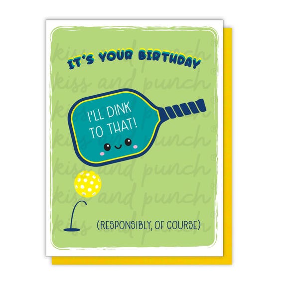 Pickleball Birthday Card Pickleball Gifts for Men Pickleball Gifts for Women Pickleball Cards Funny Birthday Card Pickle Ball Gifts for Him