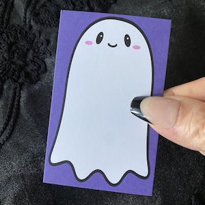 60 Fantasmas de Halloween con Botín Minis™ - Regalo Espeluznante - Juego de Tarjetas Planas - Tarjetas Pequeñas para Diario - Cosas Diminutas - Bolsa para Truco o Trato
