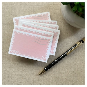 Juego de 60 minitarjetas con notas: tarjetas planas con sello Forever en color rosa: notas de amor, minitarjetas, tarjetas adjuntas, notas para el almuerzo, recordatorios y marcadores