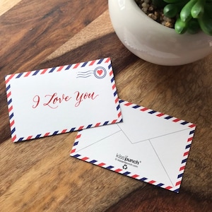 Juego de 60 minitarjetas con notas: tarjetas planas para correo aéreo, notas de amor, lindas minitarjetas, tarjetas adjuntas, regalos para ella, pequeños marcadores, artículos de papelería