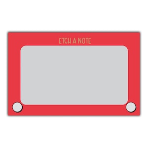 Set van 60 minikaarten - Etch a Note platte kaarten - lunchnotities - minikaarten - bijlagekaarten - retro jaren 80 - cadeau onder de 15 jaar - plaatskaartjes