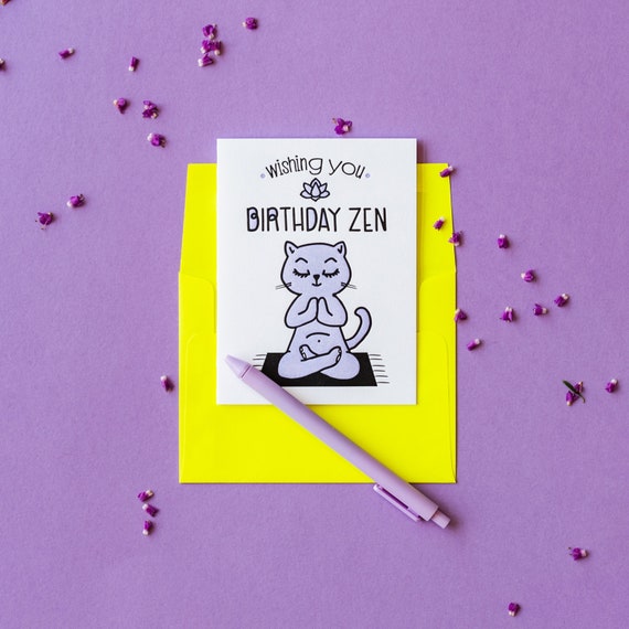 Old English Co Birthday Yoga Flow Birthday Card For Him