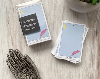 Mini Notecard Set of 60 - Tarot Reading The Note Flat Cards - Lunch Notes - Mini Cards - Enclosure cards - Unique Gifts for Her