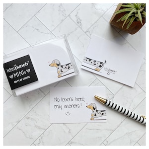 Juego de 60 minitarjetas con notas: tarjetas planas con forma de perro salchicha, notas para el almuerzo, tarjetas para perros pequeños, tarjetas para adjuntar, regalos para ella, recordatorios