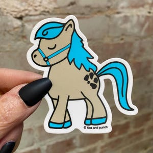 VENTE - Sticker cheval mignon - petit poney - sticker voiture - Bullet Journal - ordinateur portable - agenda - cadeau pour elle - bouteille d'eau - équitation de rodéo country
