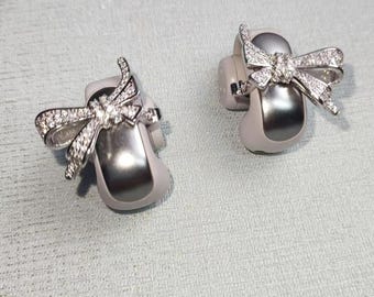 ダイヤモンドボウイヤホンアクセサリー：Bose Ultra用キラキラクリスタルイヤホンチャーム