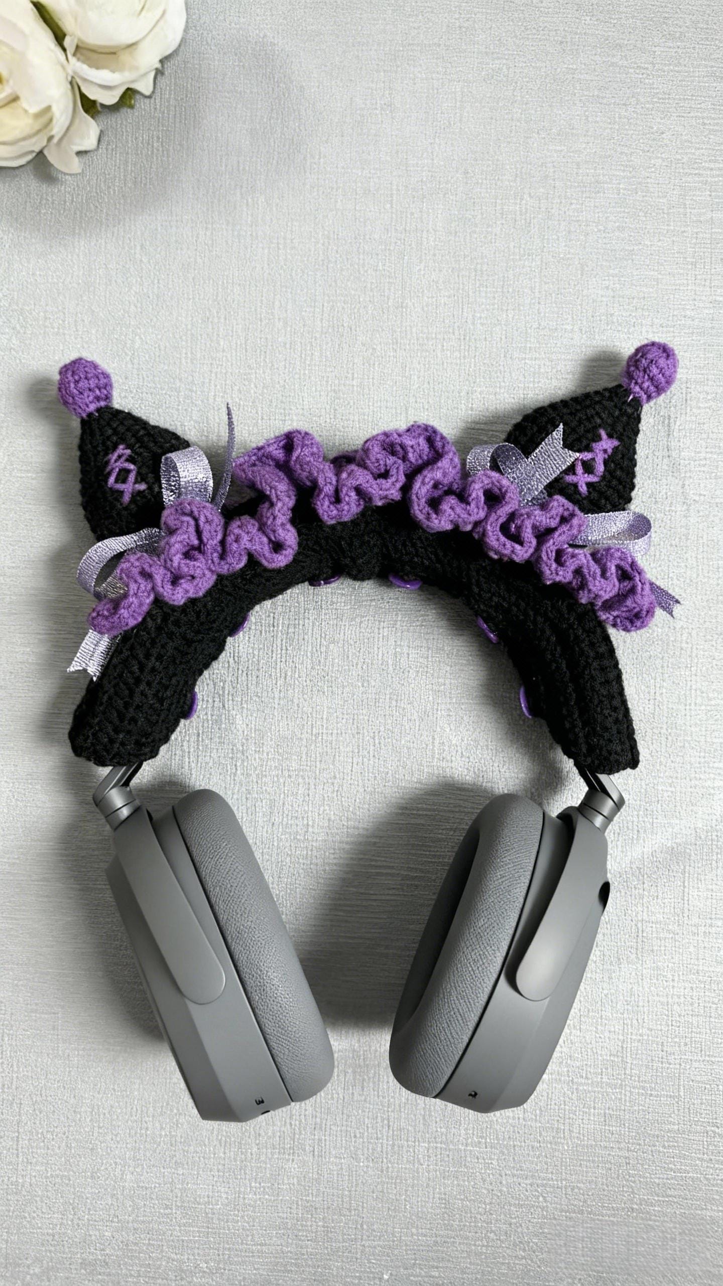 Crochet at ear headphone cover - Etsy 日本