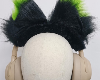 Funda de felpa para auriculares, accesorio hecho a mano