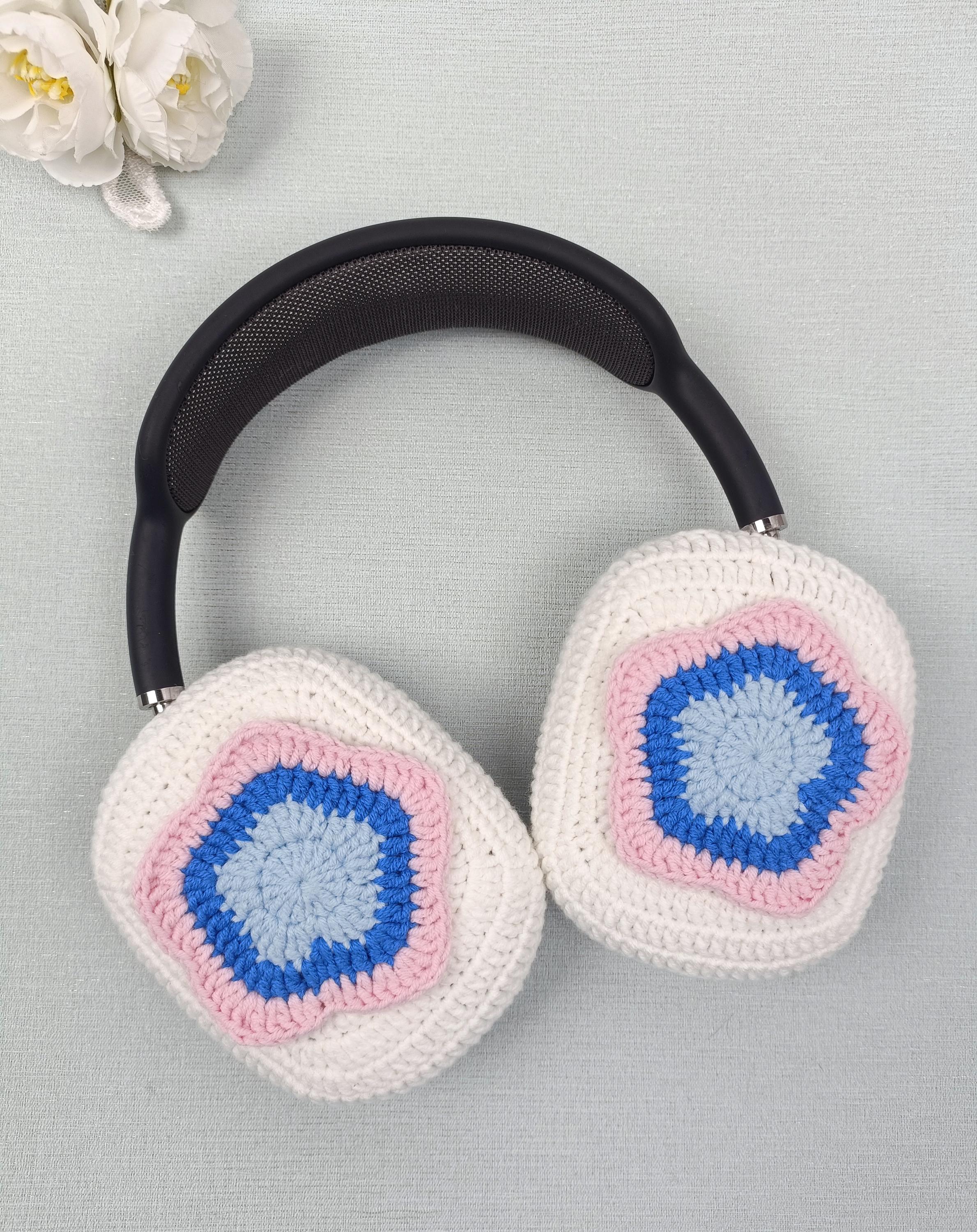 Colorful Stars Crochet Airpods Max Cover, Handmade Headphone Case