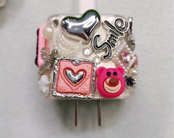 Handgefertigte Bling Ladeschale, Kawaii Freestyle Schutzhülle