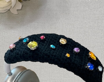 Crochet Headphone Cover Diamond: Headphone Covers Headset Accessory