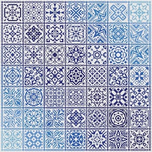 Cross Stitch pattern Iridescent blue Quaker ornament Patchwork sampler xstitch Folk art Ethnic cross stitch chart Simple Digital download