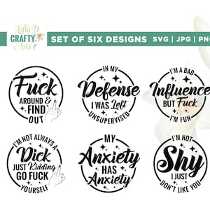 Sarcastische SVG-bundel, Cricut, sublimatie, sarcastische SVG-bundel, sarcastische gezegde SVG, grappige svg, sarcasme Svg, gemiddelde svg, humoristische Svg, vinyl