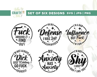 Paquete SVG sarcástico, Cricut, sublimación, paquete SVG sarcástico, refrán sarcástico SVG, svg divertido, svg de sarcasmo, svg malo, svg humorístico, vinilo