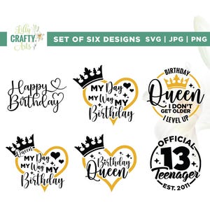 Geburtstag SVG Bundle, Cricut, Sublimation, Silhouette, Cut-Datei, Geburtstag SVG, Geburtstagskind svg, Geburtstagsshirt SVG, Geburtstagsgeschenk svg