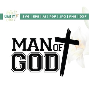 Hombre de Dios Svg, Esposo de Fe Svg, Cricut, Sublimación, Ministro de Jóvenes Svg, Hombre de Fe svg, Hombres de Fe png, Hermano Cristiano svg