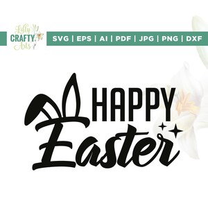 Buona Pasqua in formato SVG, Orecchie da coniglio in formato SVG, Pasqua in formato SVG, Cricut, Sublimazione, Versetto della Bibbia in formato SVG, Disegno della Bibbia in formato SVG, Religioso in formato SVG, Gesù in formato SVG, Festività in formato SVG