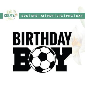 Anniversaire football garçon, Svg sport, Svg ballon de football, Cricut, sublimation, Svg de basket-ball, Svg d'acclamation, Svg de pom-pom girl, Svg mon équipe, repassage